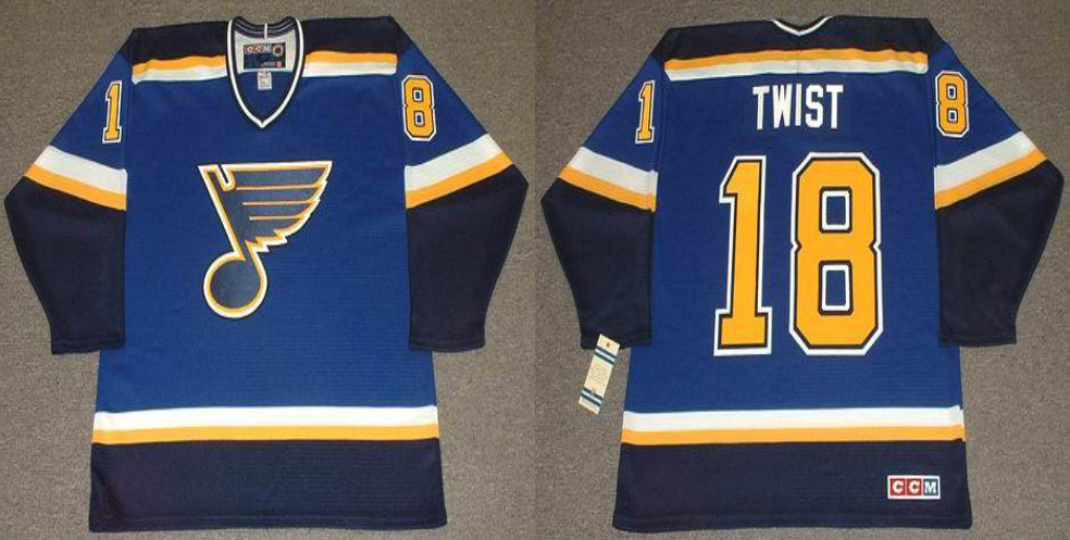 2019 Men St.Louis Blues #18 Twist blue CCM NHL jerseys